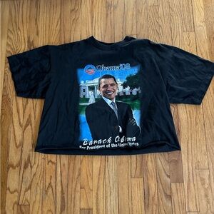 Vintage ✨ Obama 08 graphic T shirt ✨🖤